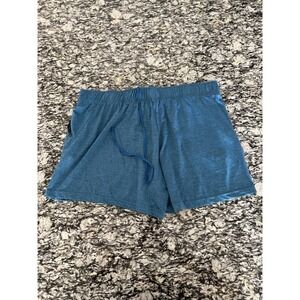 Liberty Pro Mens Blue Heathered Athletic Gym Shorts Size XL Zipper Pockets